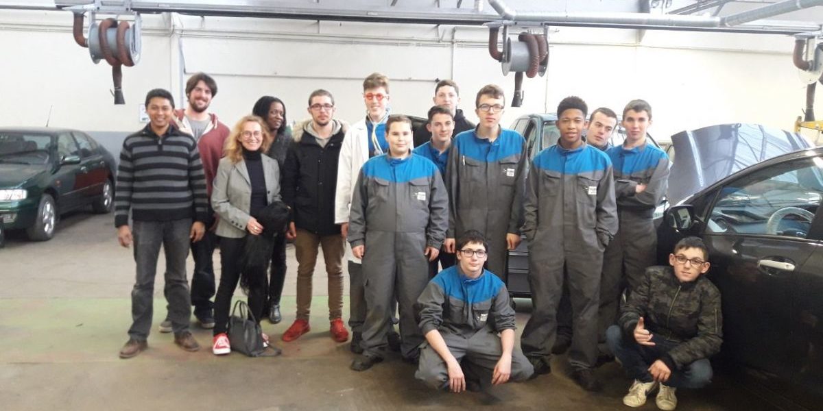 photo sur le tournage lycée pro